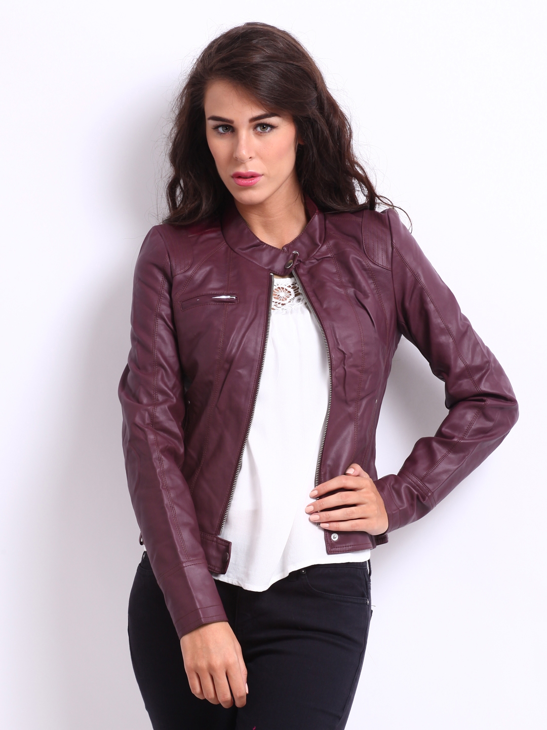 vero moda burgundy jacket