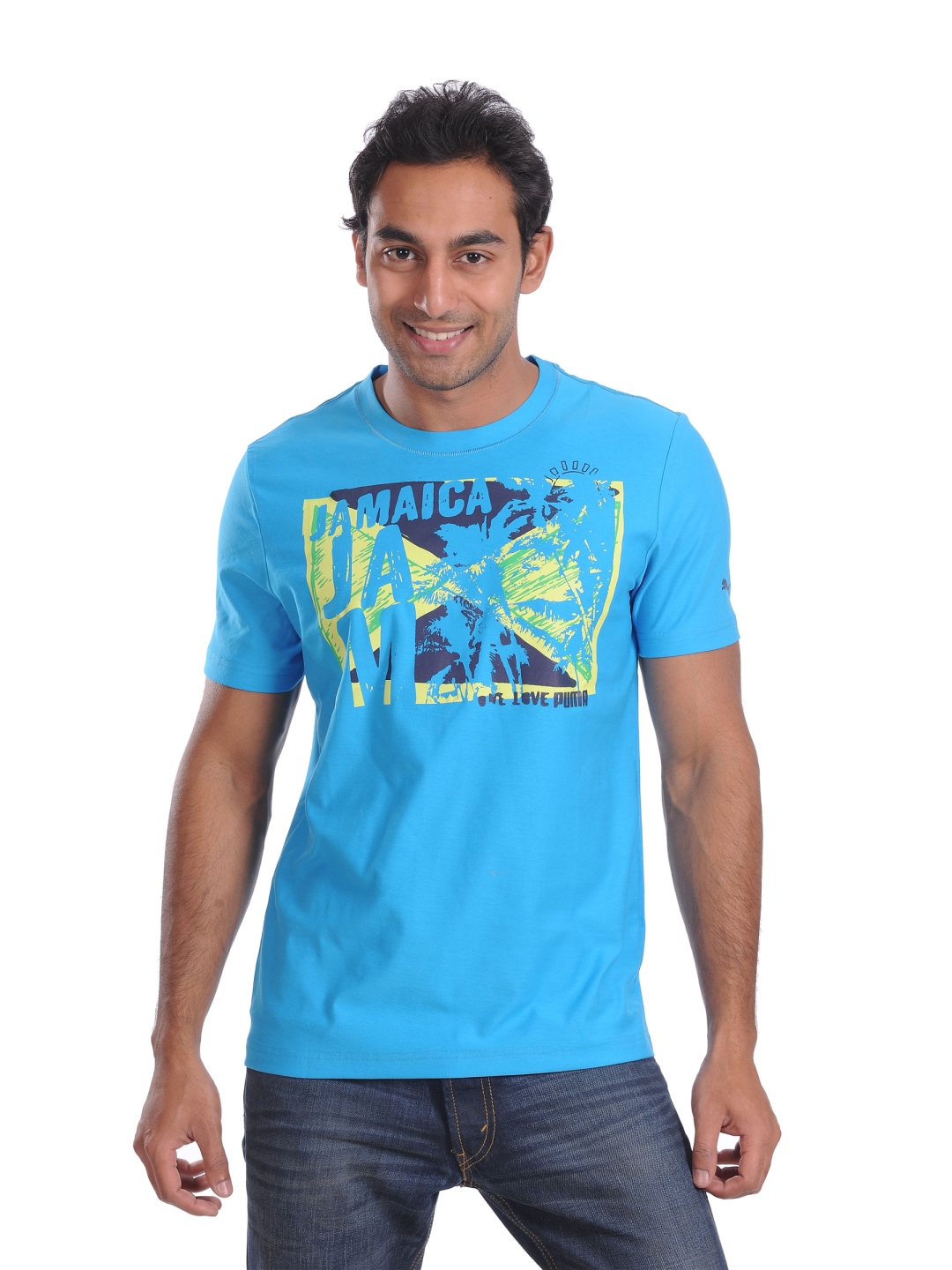 derrochador Regan Pavimentación Buy Puma Men's Jamaica Jam Blues T Shirt - Tshirts for Men 1938 | Myntra