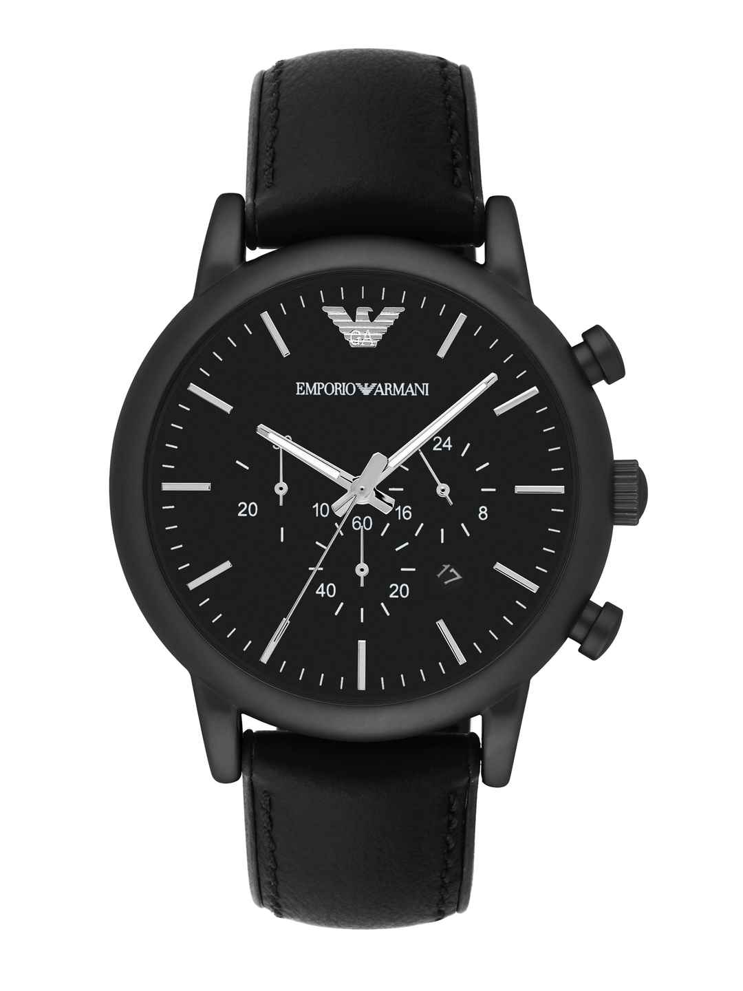 Buy Emporio Armani Men Black Dial Chronograph Watch AR1970 - Image 1
