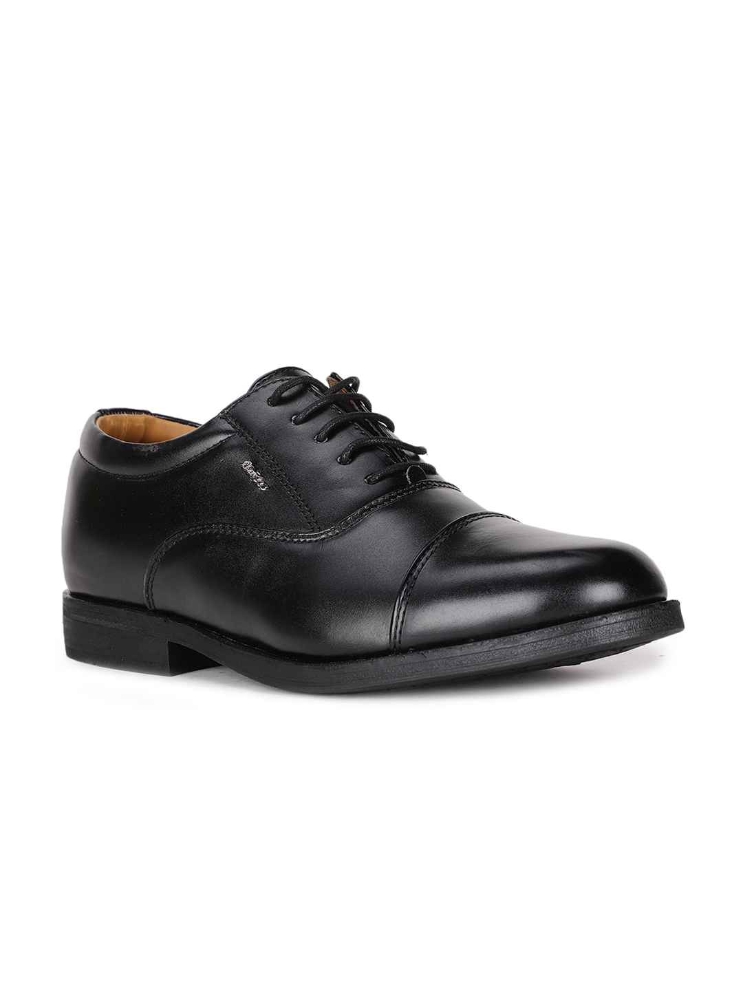 Bata Men Black Solid Formal Oxfords - Image 1