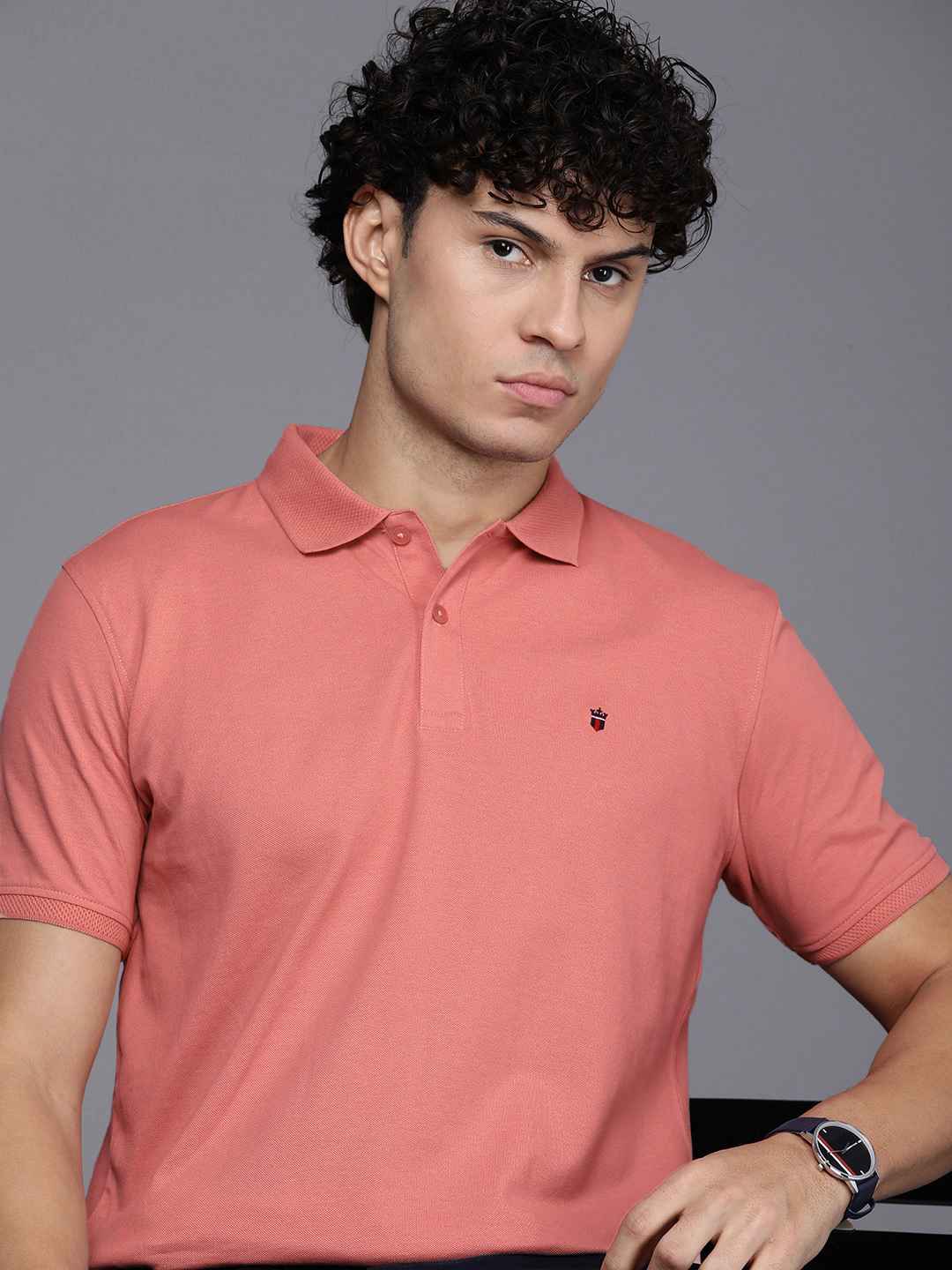 Louis Philippe Sport Men Slim Fit Polo Tshirt
