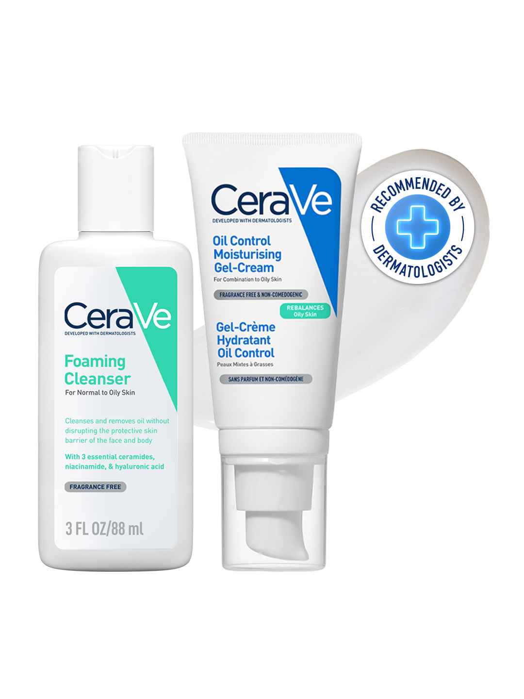 CeraVe Oil Control Gel Moisturizer & Foaming Face Wash Combo - Image 1