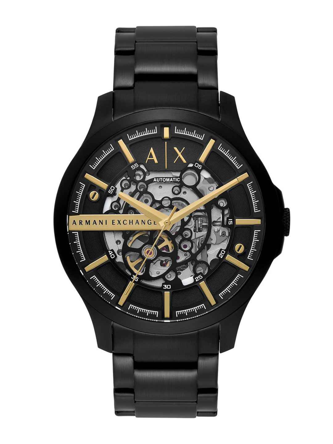 Buy Armani Exchange Men Skeleton Dial Stainless Steel Straps