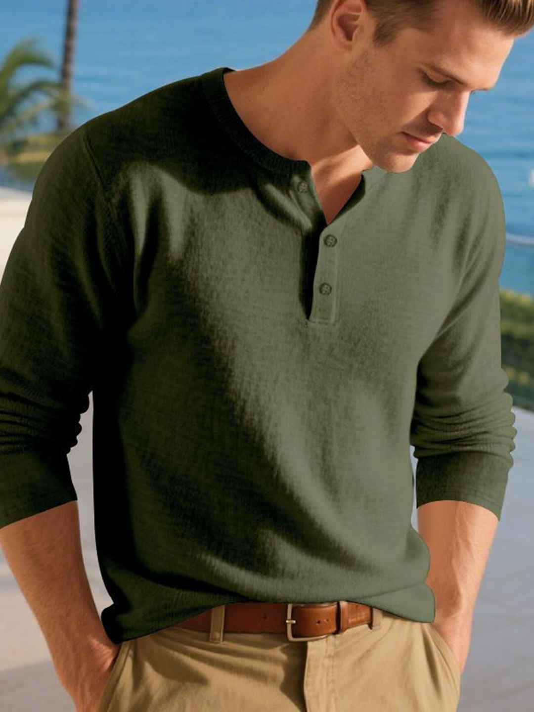 StyleCast x Revolte Men Solid Regular Fit T-shirt - Image 1