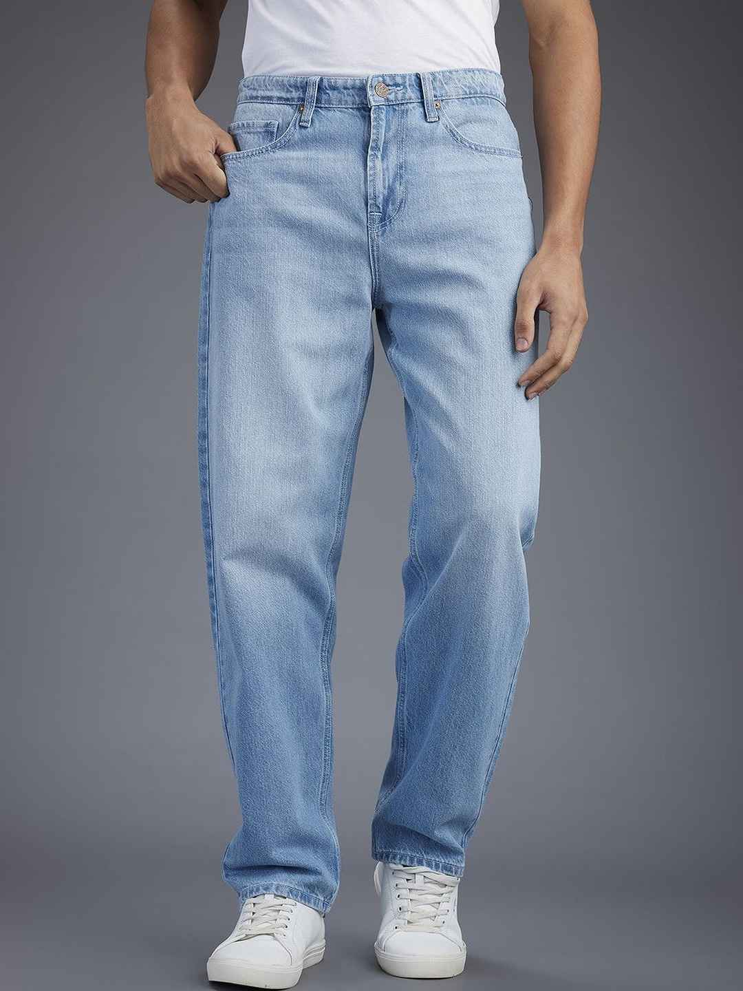 Pepe Jeans Men Relaxed Fit Mid-Rise Light Fade Jeans