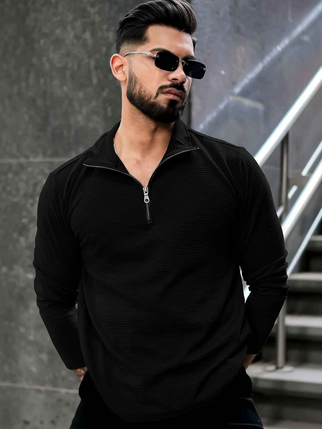 SZN Men Polo Collar T-Shirt - Image 1