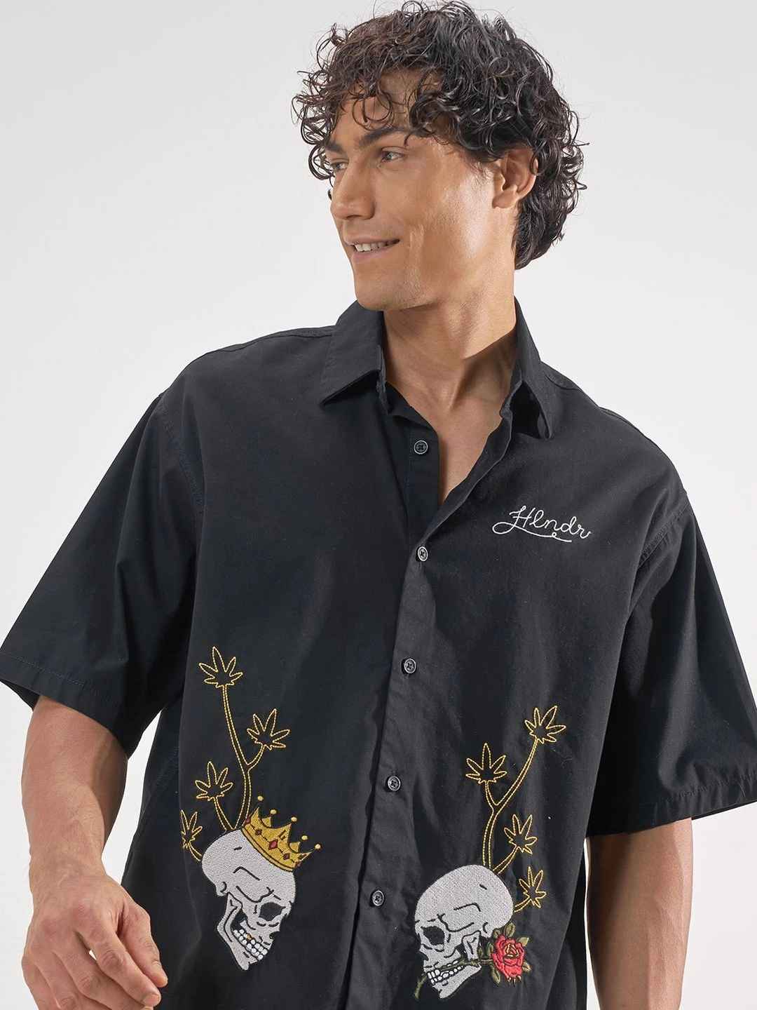 HIGHLANDER Men Boxy Printed Casual Shirt - Image 1