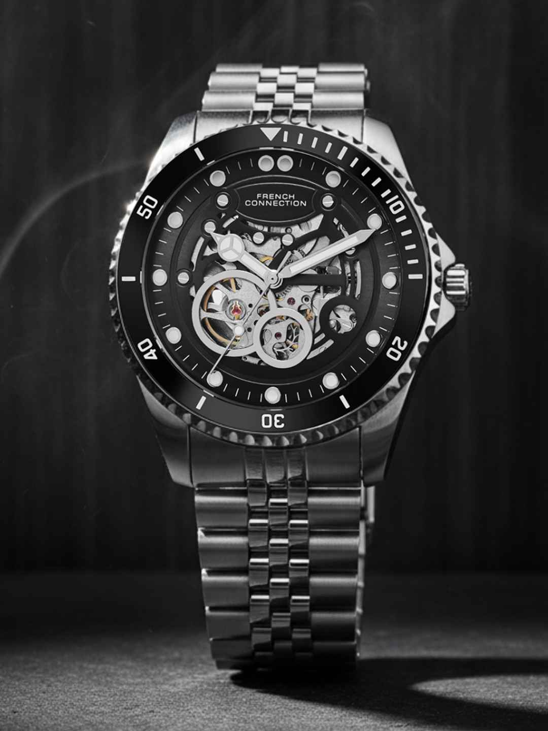 Buy French Connection Men Skeleton Dial Watch FCA19BSM - Image 1