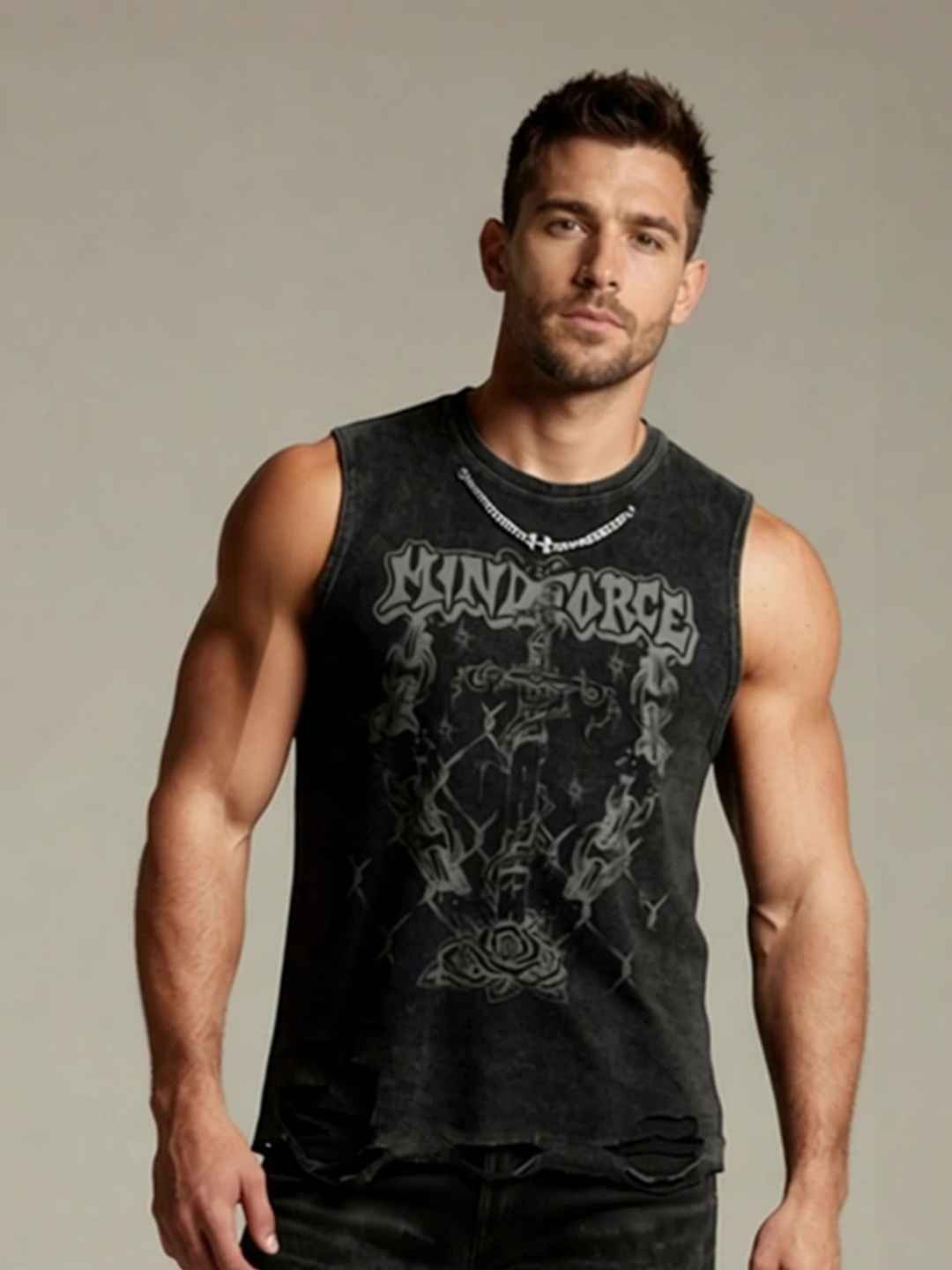 ANDREW HILL Men Printed T-shirt