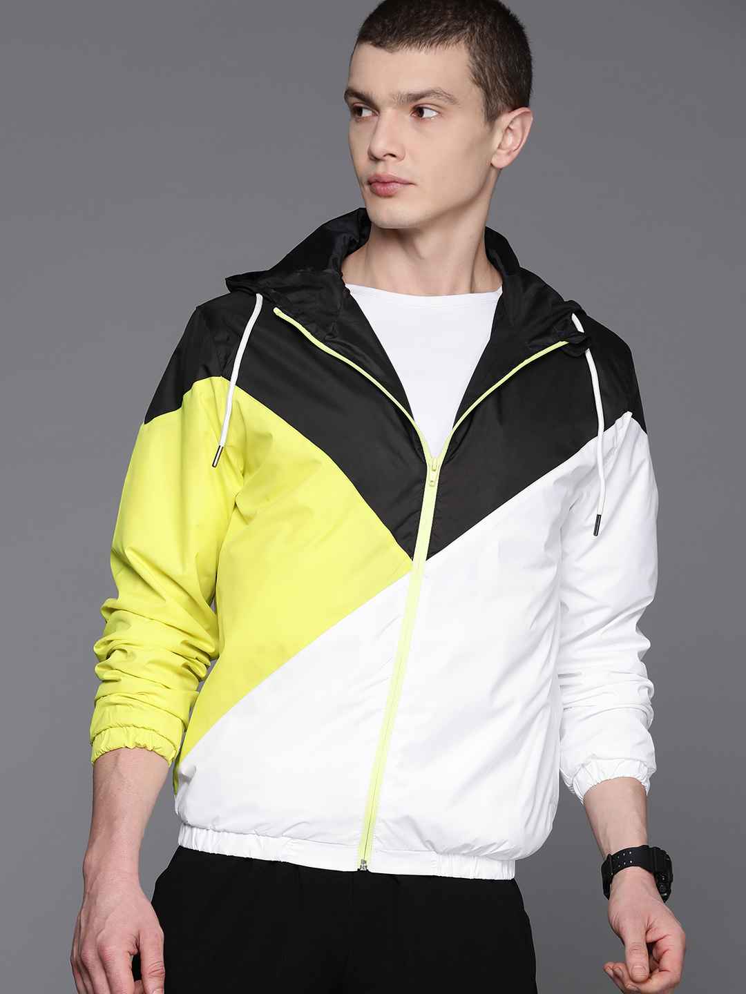 HRX by Hrithik Roshan Men Colourblocked Tailored Jacket - Image 1