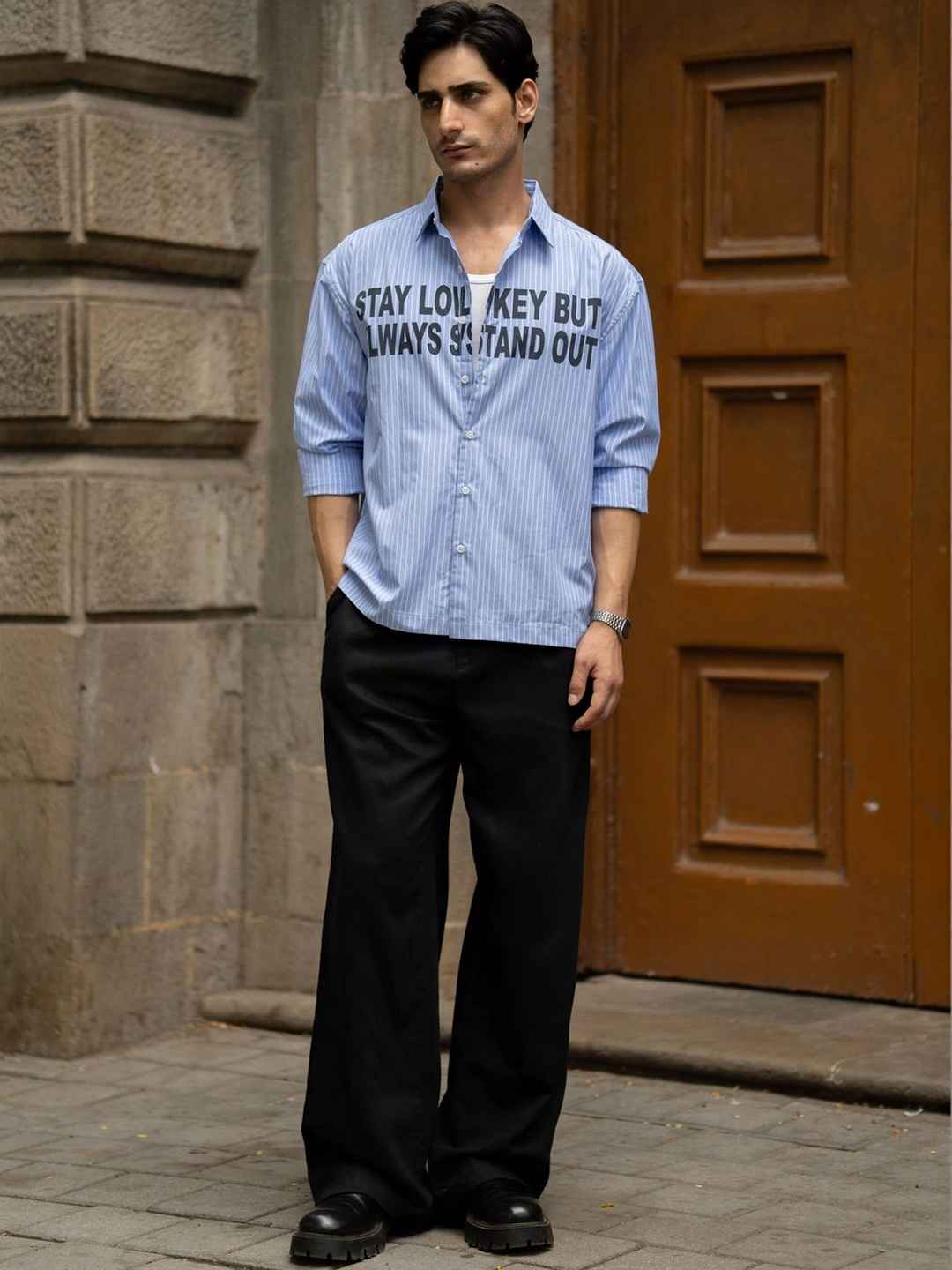 Powerlook Men Striped Casual Shirt - Image 1