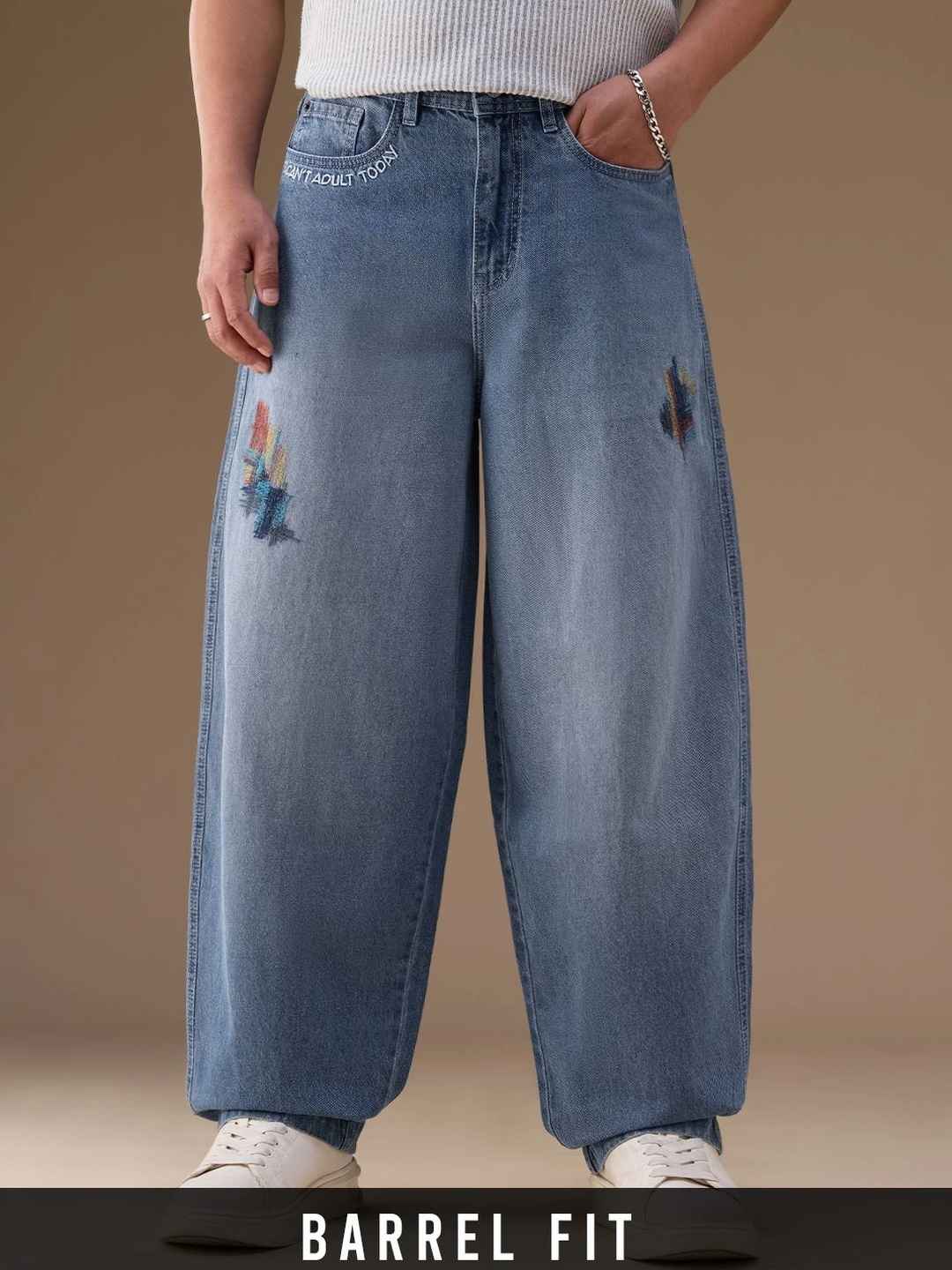 The Souled Store Men Mid-Rise Blue Jeans