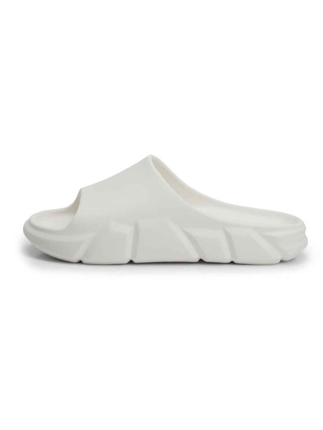 BOLDFIT Men White Rifter Eva Open Sliders - Image 1