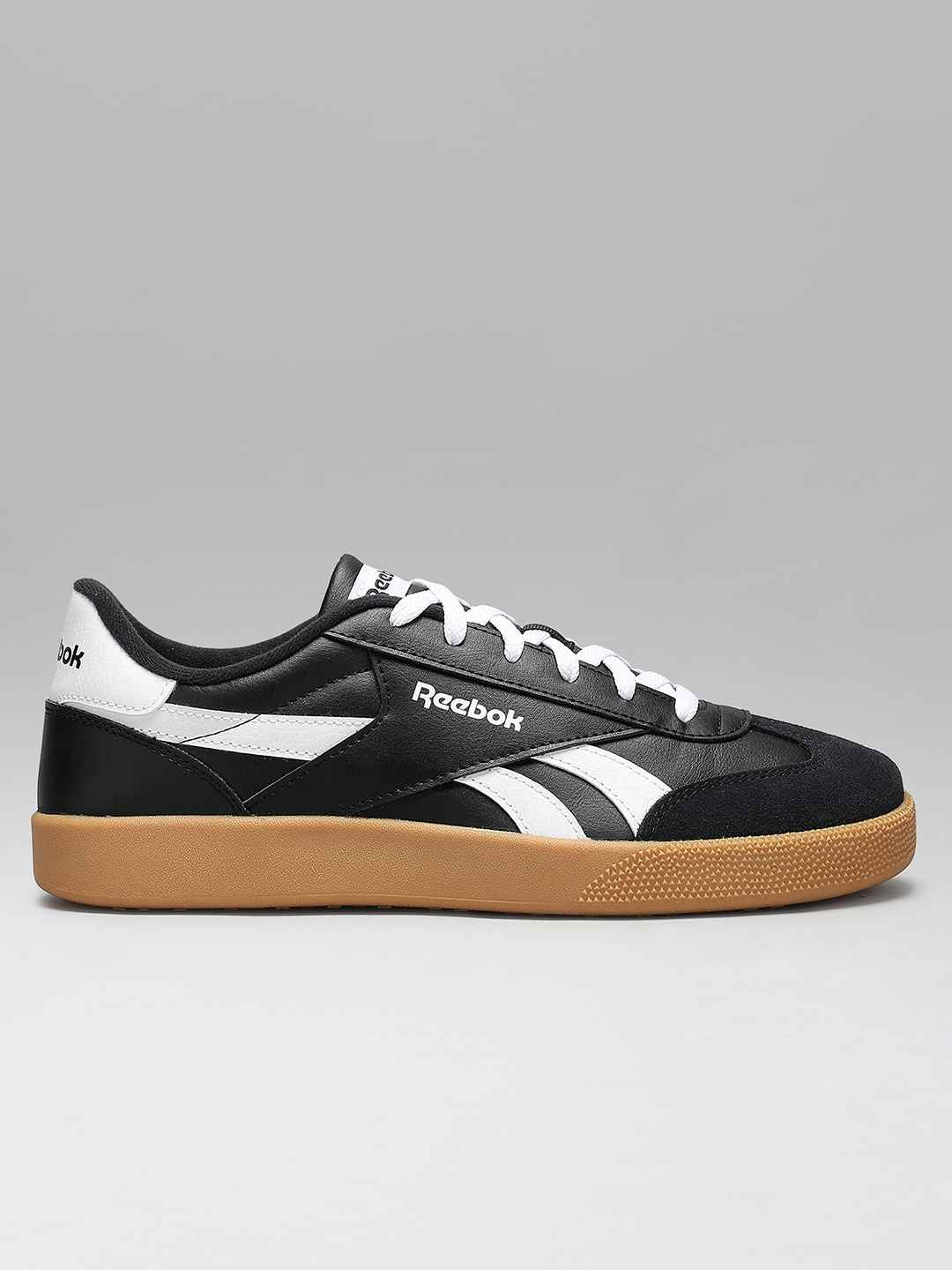Reebok Unisex SMASH EDGE Striped Leather Sneakers - Image 1