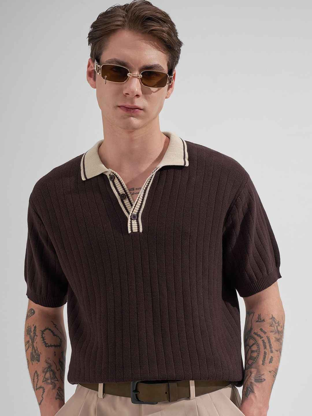 HIGHLANDER Men Polo Collar T-Shirt - Image 1