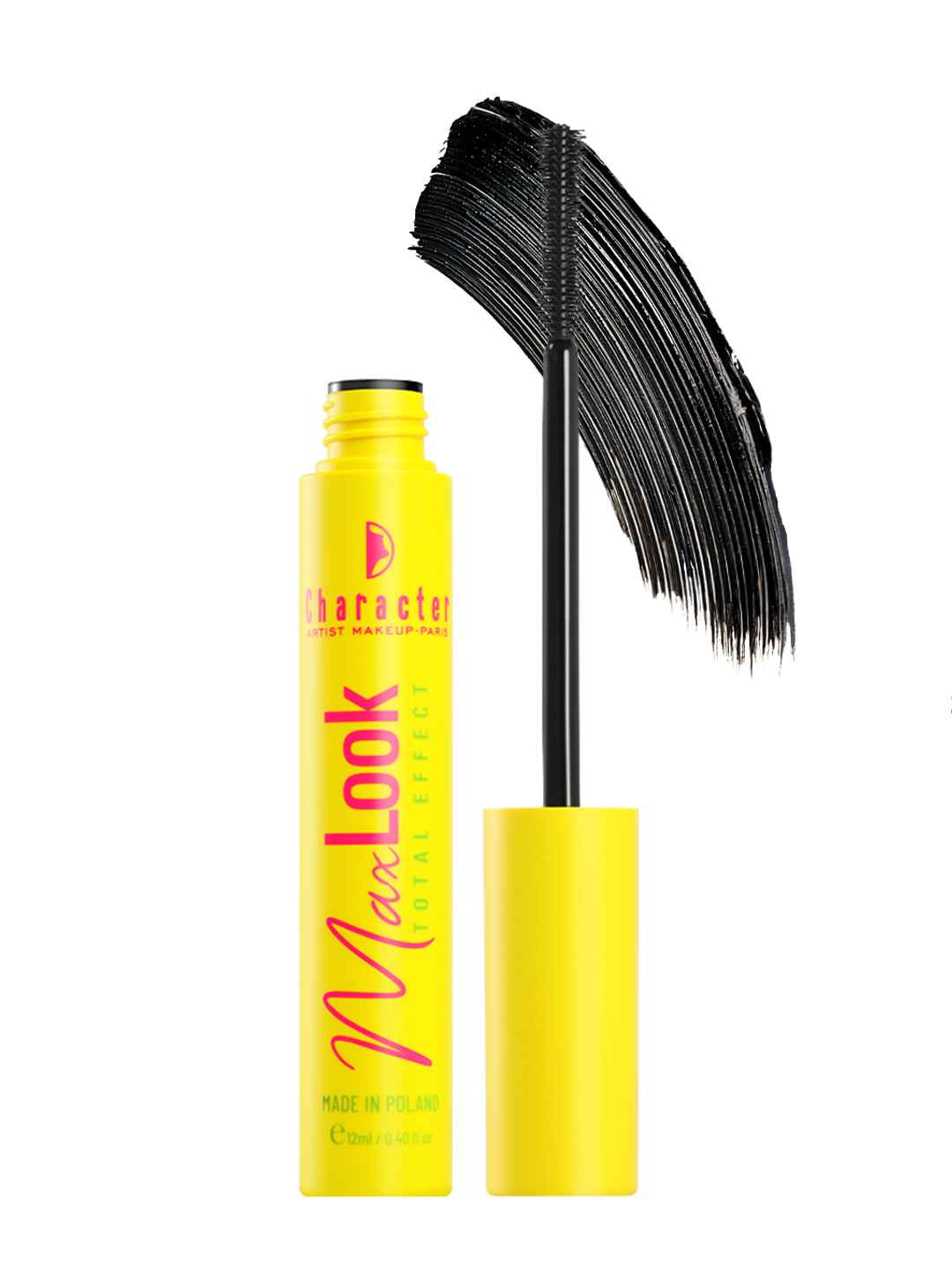 Character Max Look Total Effect Waterproof Mascara - 12 ml - Black - Image 1