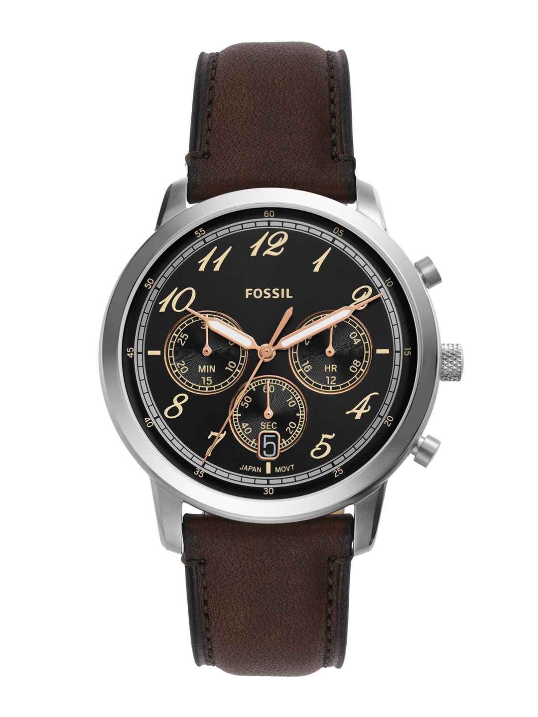 Buy Fossil FS6024 Men's Leather Strap Analogue Watch - Image 1