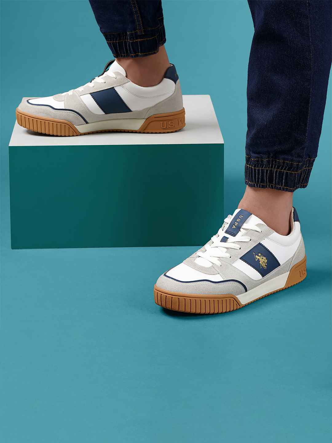 U.S. Polo Assn. Men PU Sneakers - Image 1