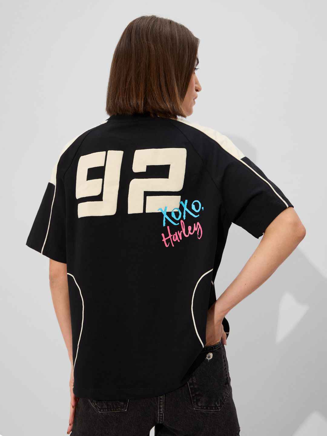 The Souled Store Women Oversized DC Black Tshirts - Image 1