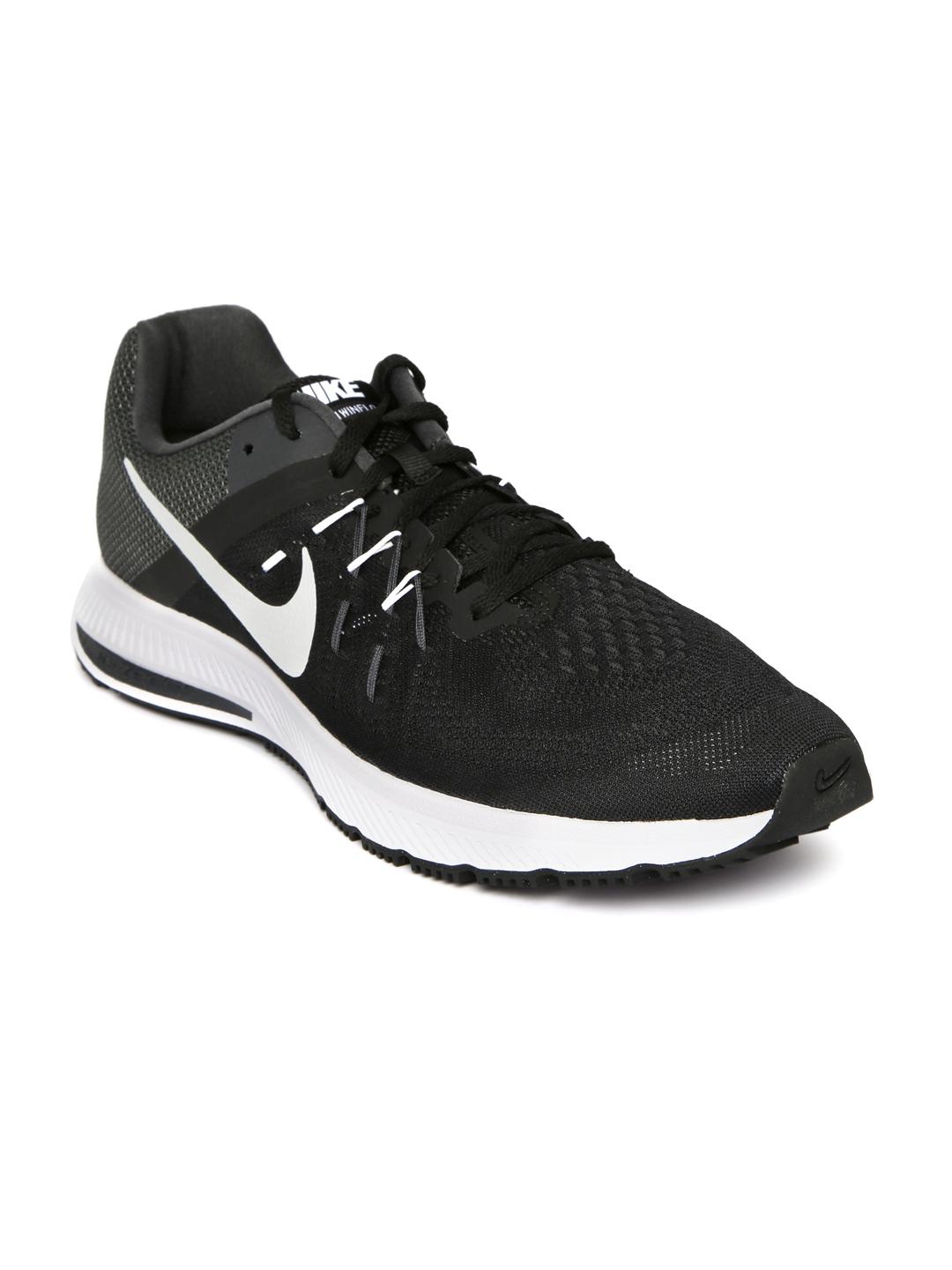 Buy Nike Men Black Zoom WinFlo Sports Shoes Sports Shoes for