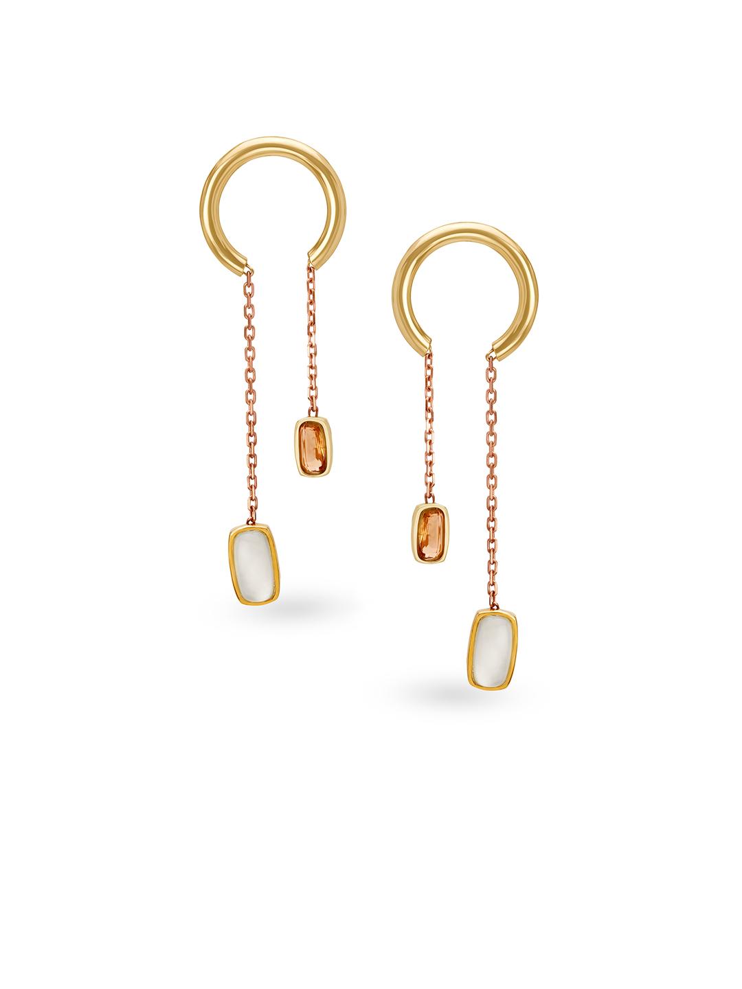 Buy Mia by Tanishq 14KT Gold Drop Earrings Earrings Gold for