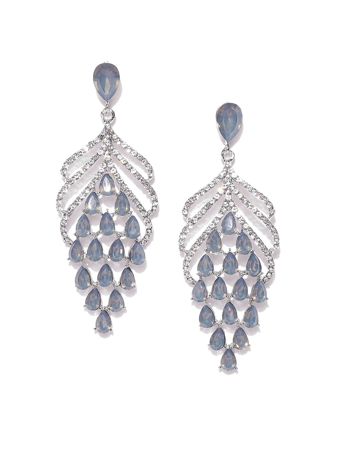 earrings for grey dress Grace Loves Lace Fin Earrings main image 1