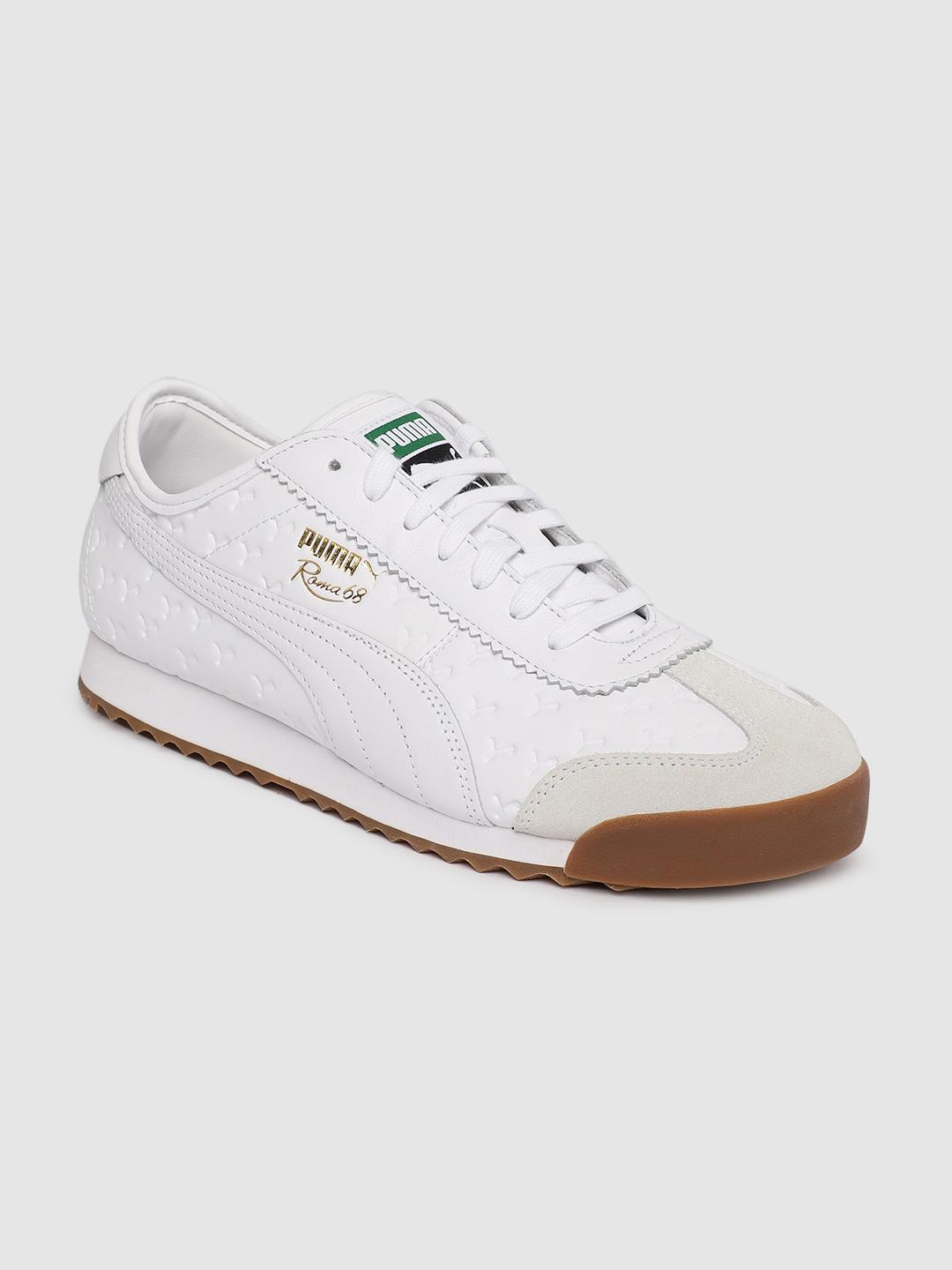 Buy Puma Unisex White Roma 68 Gum Sneakers - Casual Shoes for Unisex  10253139 | Myntra