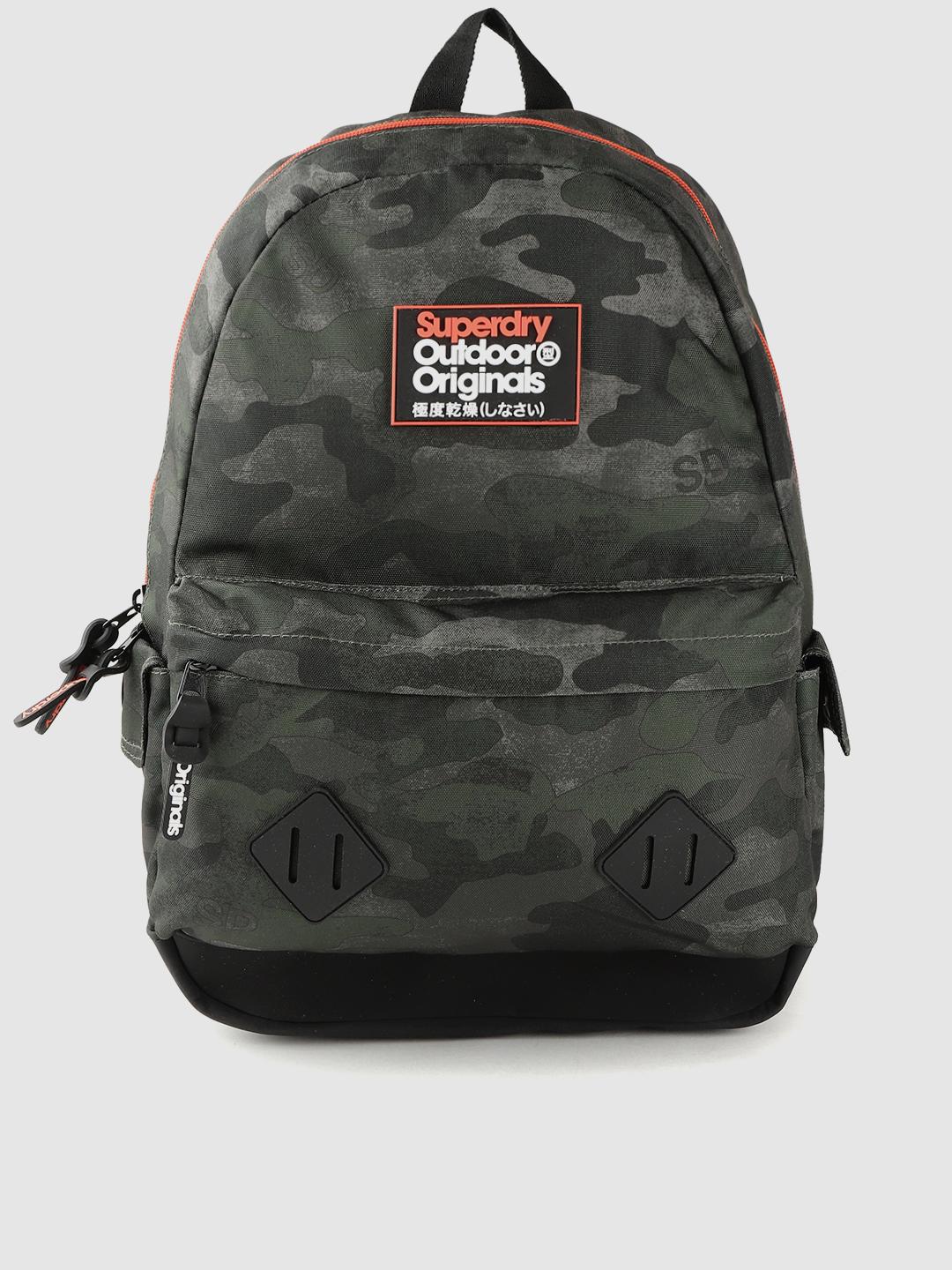 Buy Superdry Men Olive Green Camouflage Backpack Backpacks for