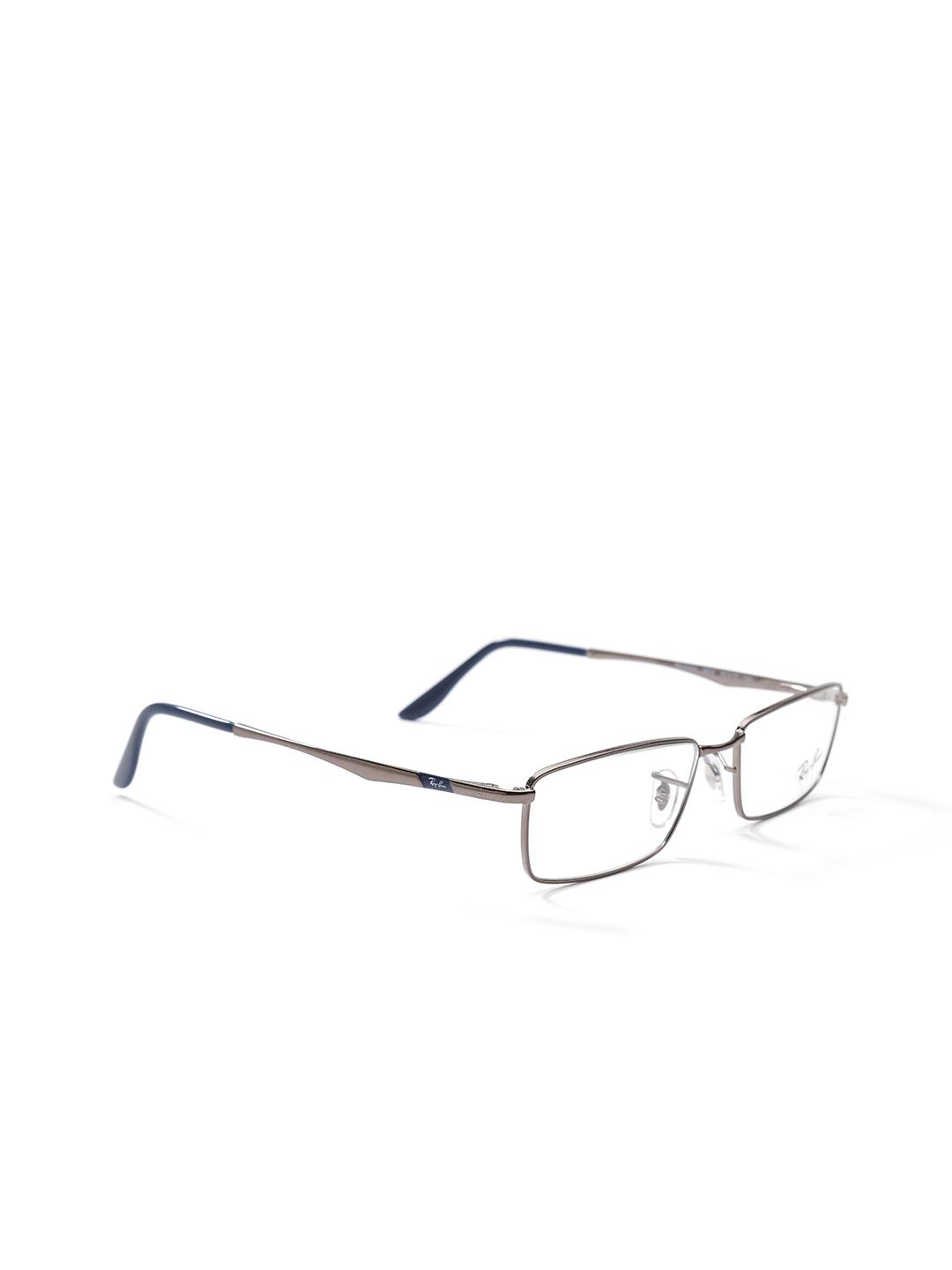 Buy RAY-BAN Men Rectangle Gunmetal Frames 0RX6302I250252