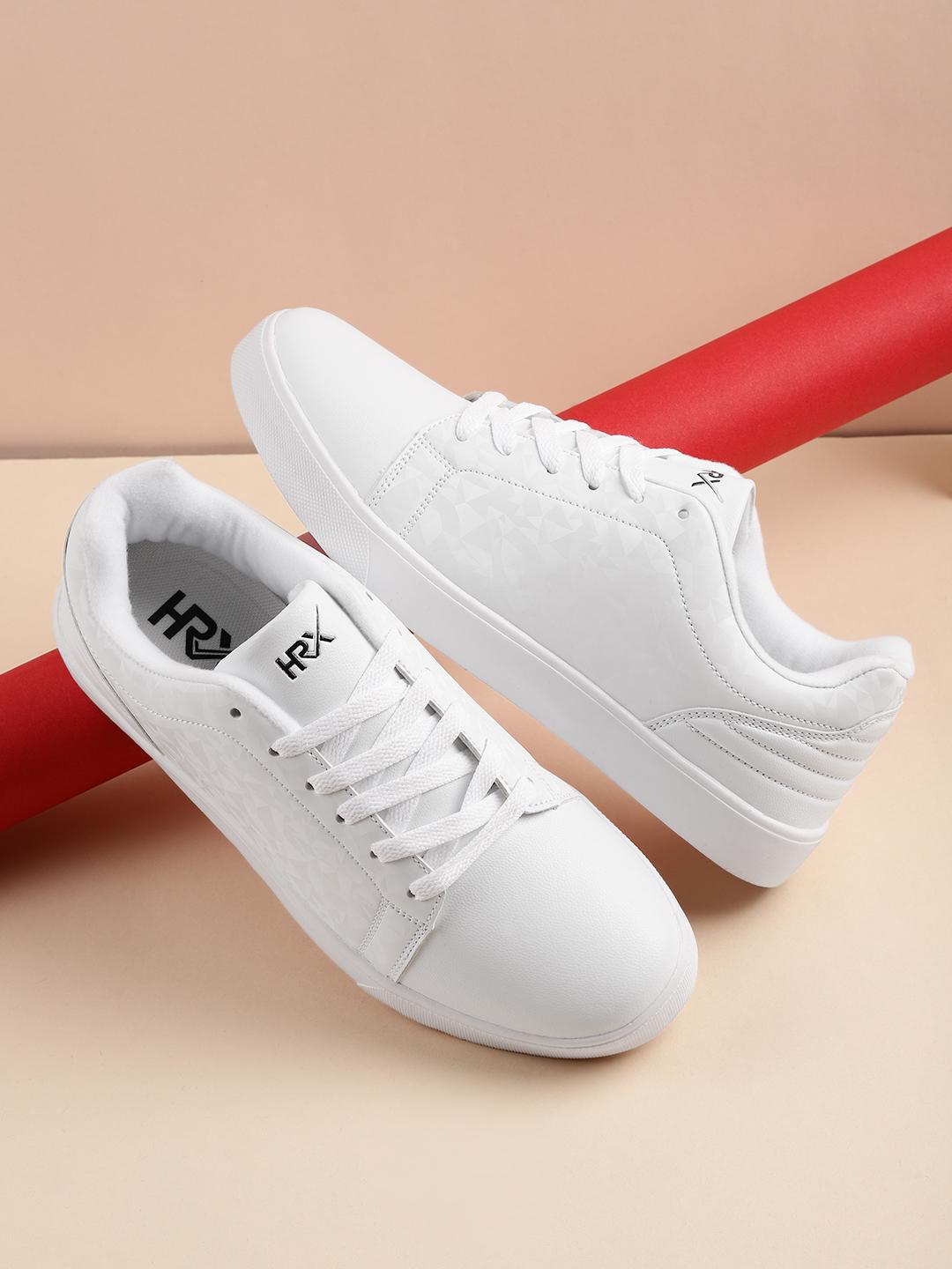 Buy HRX by Hrithik Roshan Men White Printed Men Fly Sneakers - Main Image