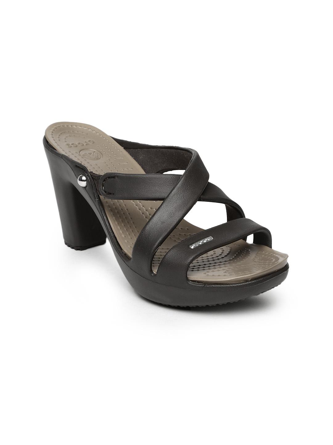 Buy Crocs Cyprus Women Brown Heels Heels for Women 1038874 Myntra