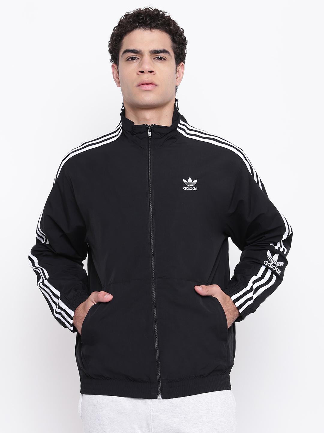 Buy ADIDAS Originals Men Black Woven Track Jacket Jackets for