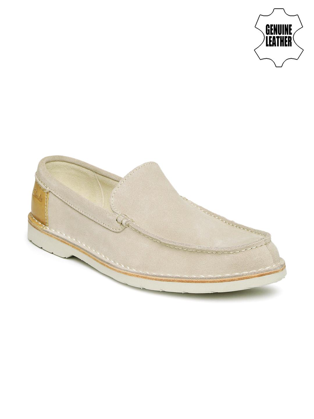 Clarks Brixham Beige Suede Loafers 8th St by Ronnie Fieg for Clarks Originals Brixham - Khaki  main image 3