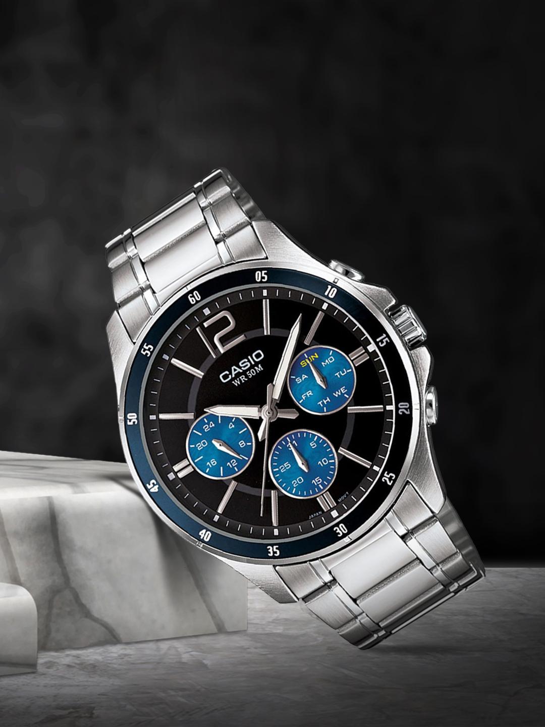 Buy Casio Enticer Men Black Analogue watch A1646 MTP-1374HD-2AVIF