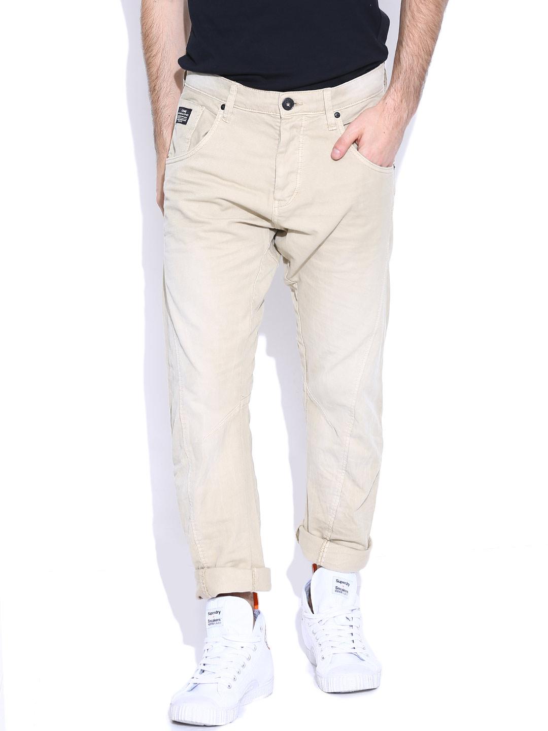 Buy Jack Jones Beige High-Rise Anti Fit Jeans Jeans for Men