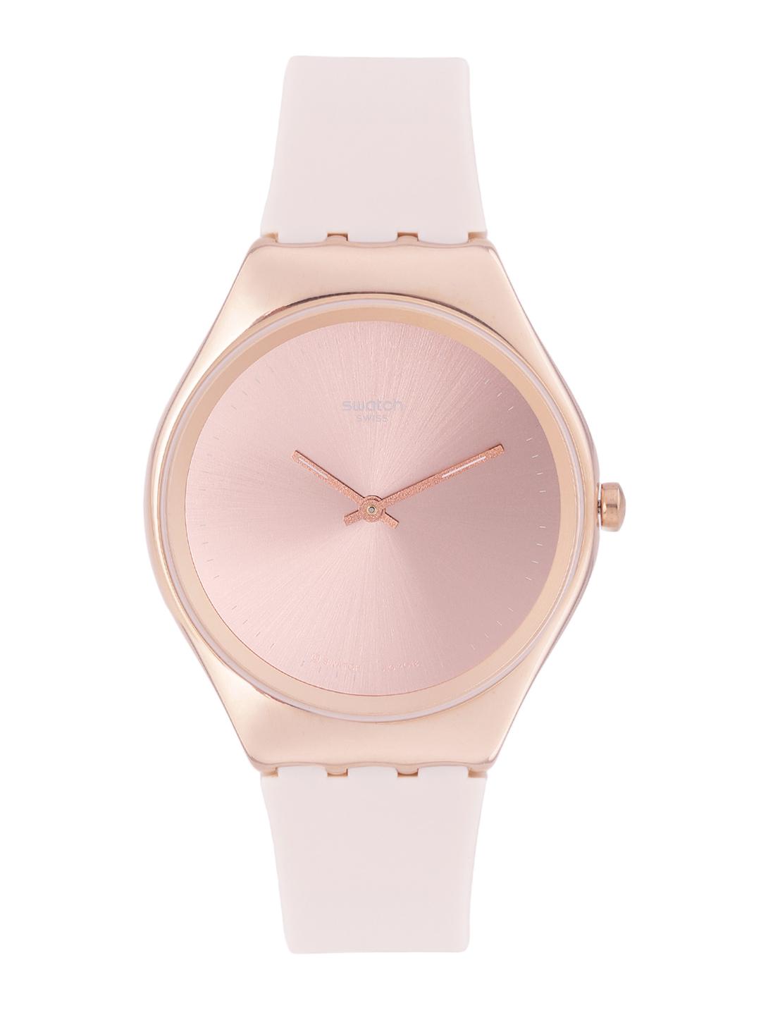 Buy Swatch SkinIrony Unisex Rose Gold Water Resistant Analogue