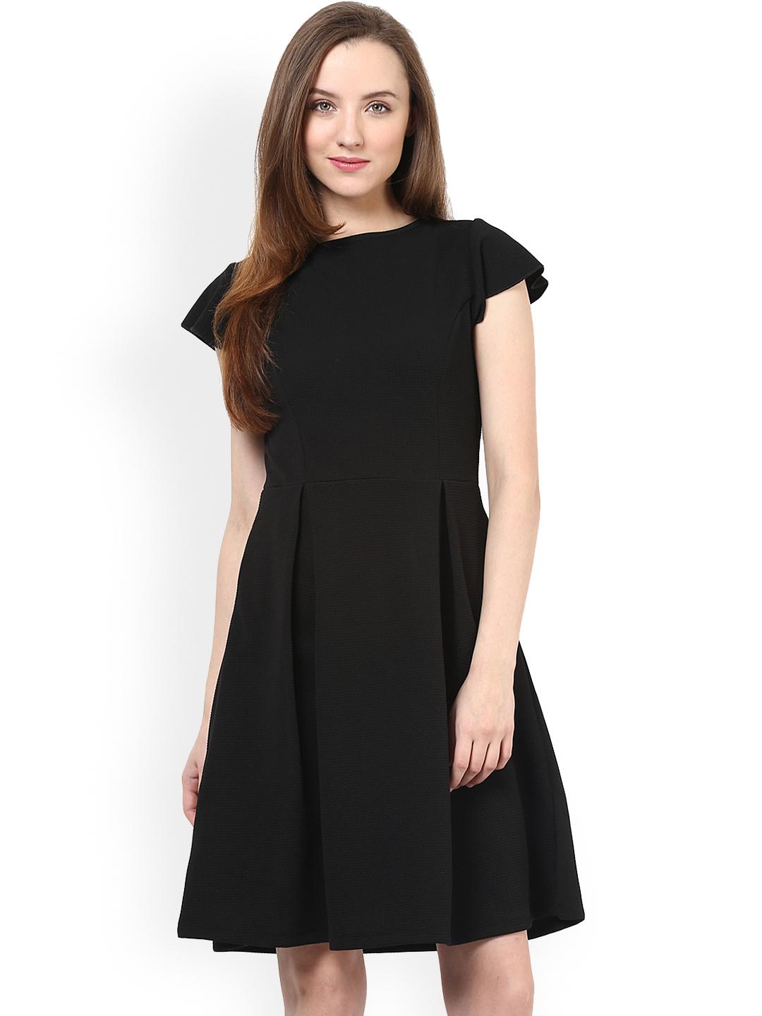 【ANDRESD】frills flare dress / black bade672b-de07-4206-a16b-