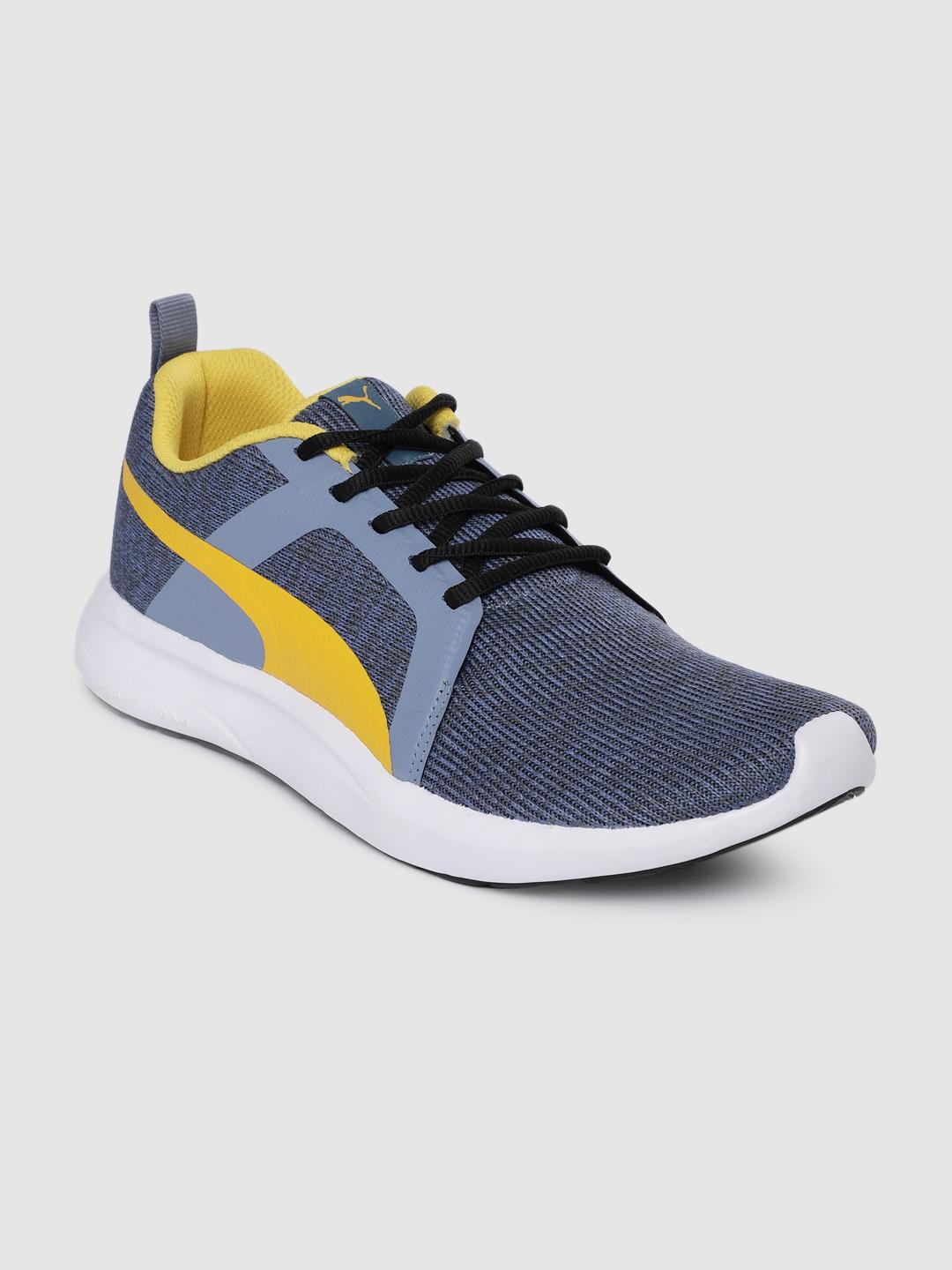 Buy Puma Men Grey Yellow Frost Asphalt-Infinity-Spectra Yello Running Shoes  - Sports Shoes for Men 10876114 | Myntra