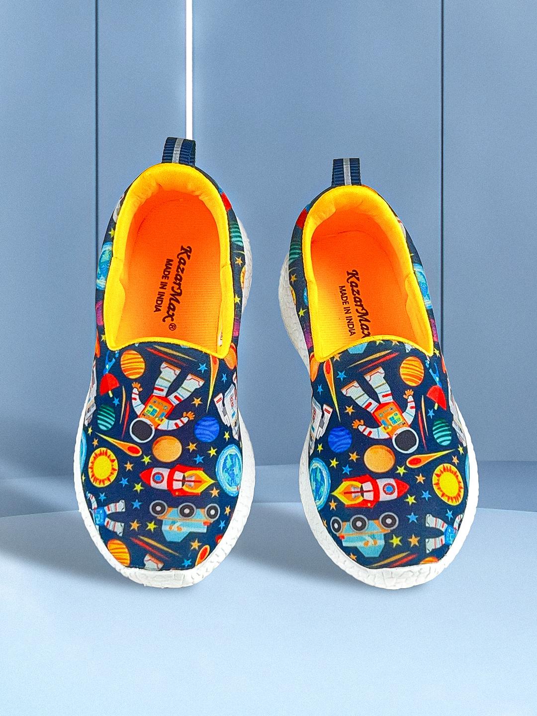 Buy KazarMax Kids Black Slip-On Sneakers Casual Shoes for Unisex