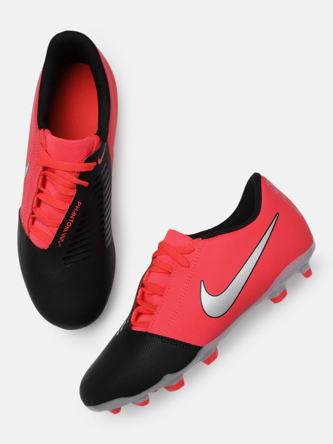 Buy Nike Kids Black & Neon Pink PHANTOM VENOM CLUB Football Shoes