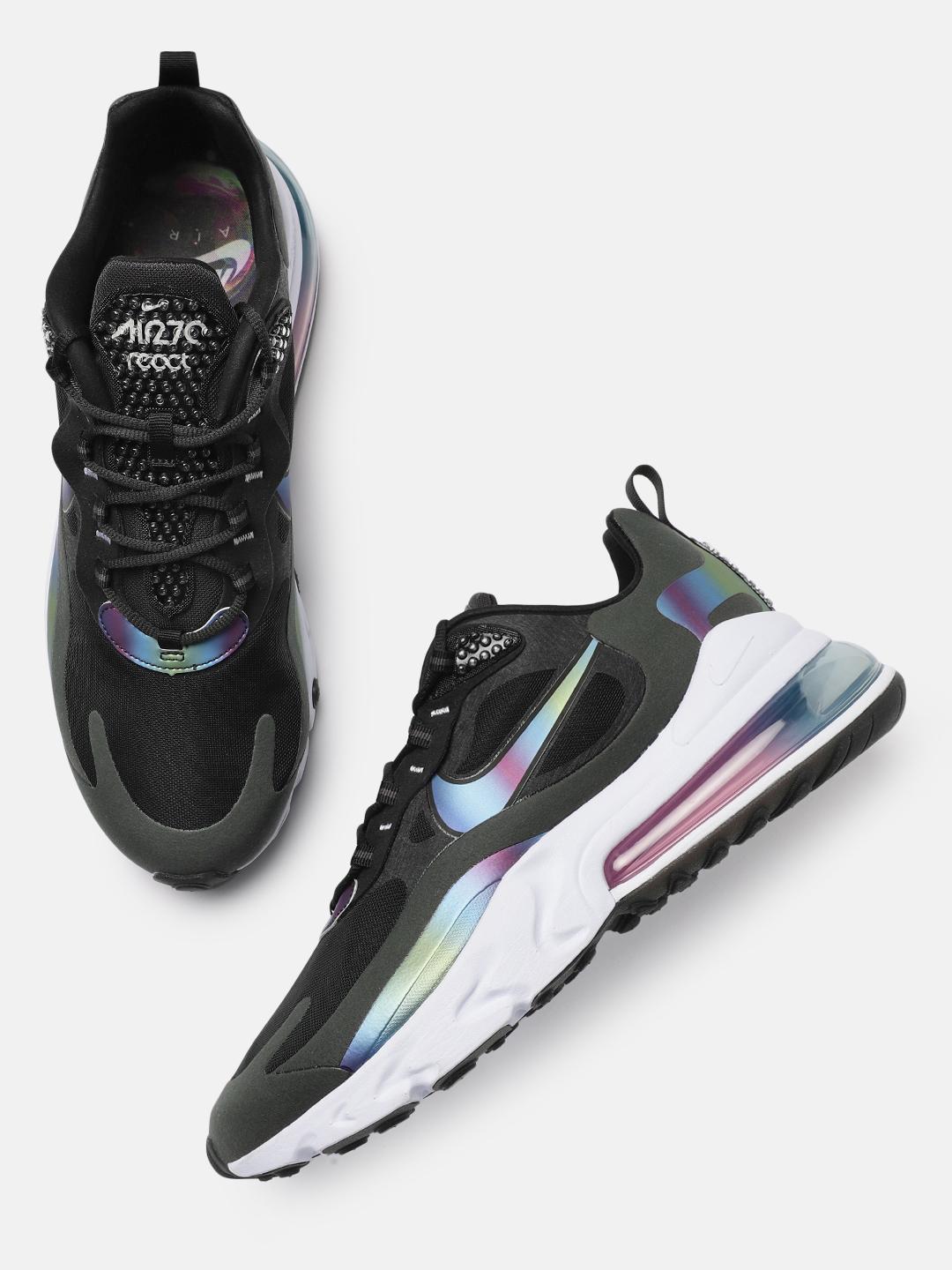 Buy Nike Men Black Grey AIR MAX 270 REACT 20 Sneakers Casual