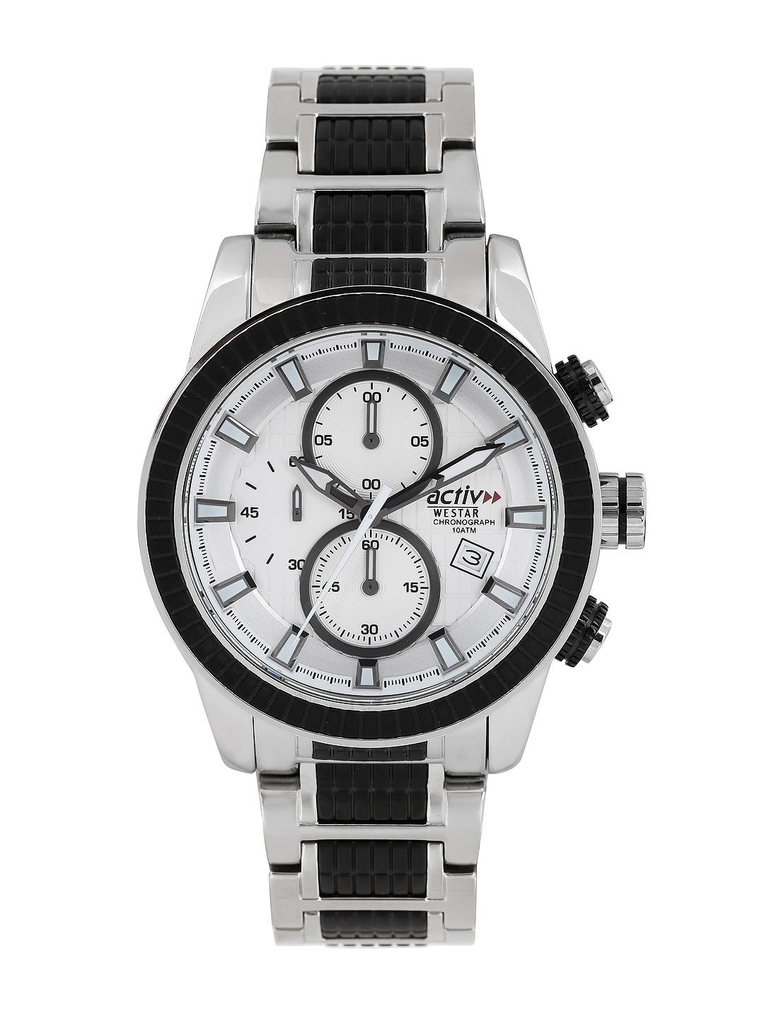 Buy Westar Activ Men White Chronograph Dial Watch 90002STN107
