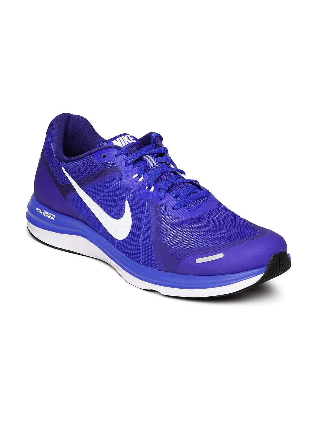 Buy Nike Men Neon Blue Dual Fusion X2 Running Shoes Sports Shoes