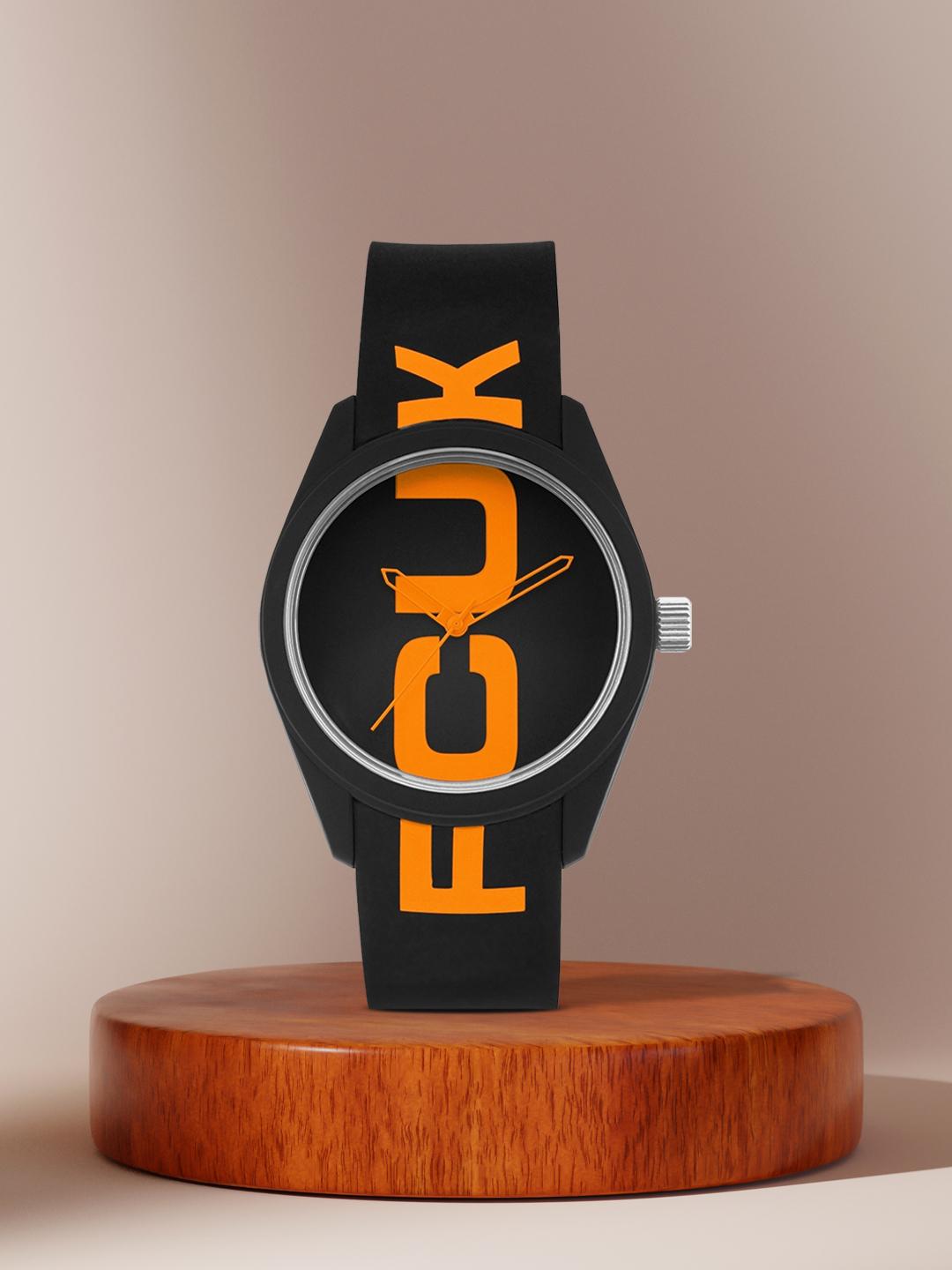 FCUK Unisex Black Analogue Watch FC150B - Image 1