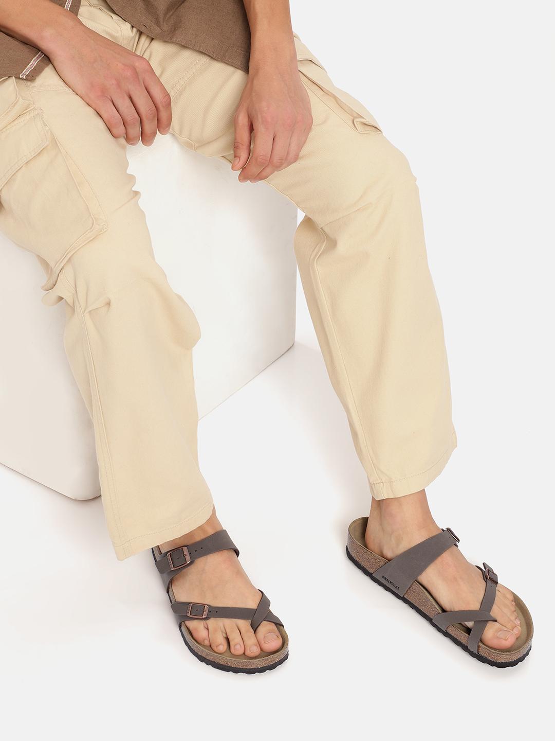 Birkenstock Brown Mayari Birko-Flor Regular Width Nubuck Sandals