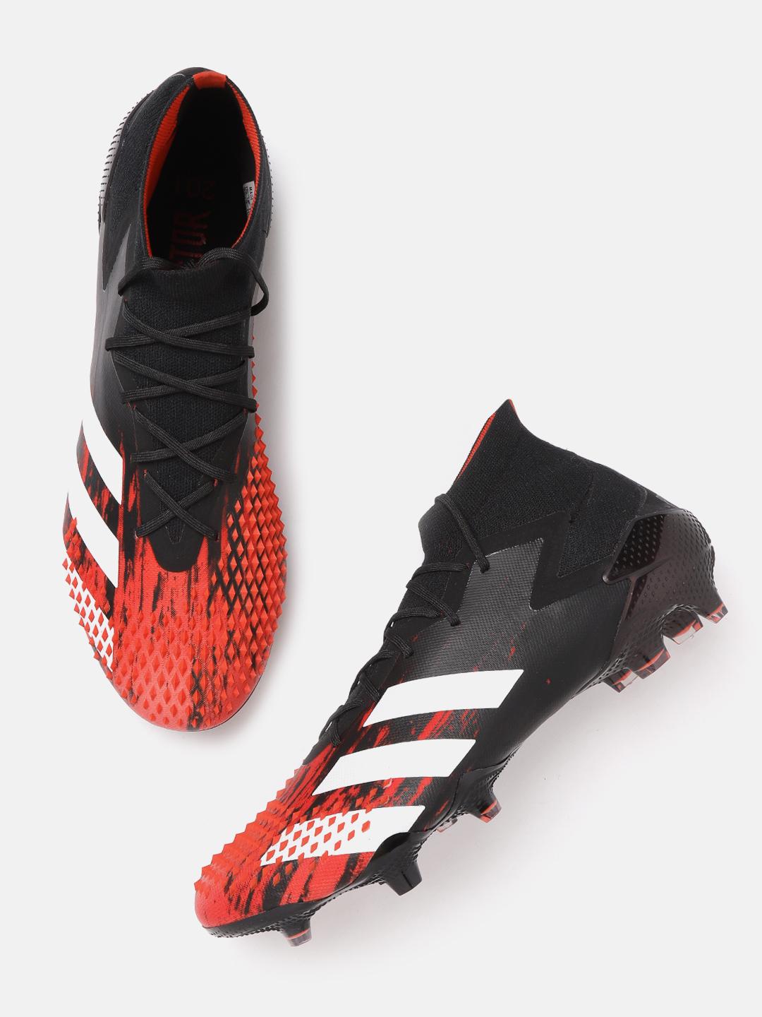 Buy ADIDAS Men Red & Black Textured Predator Mutator 20.1 Firm