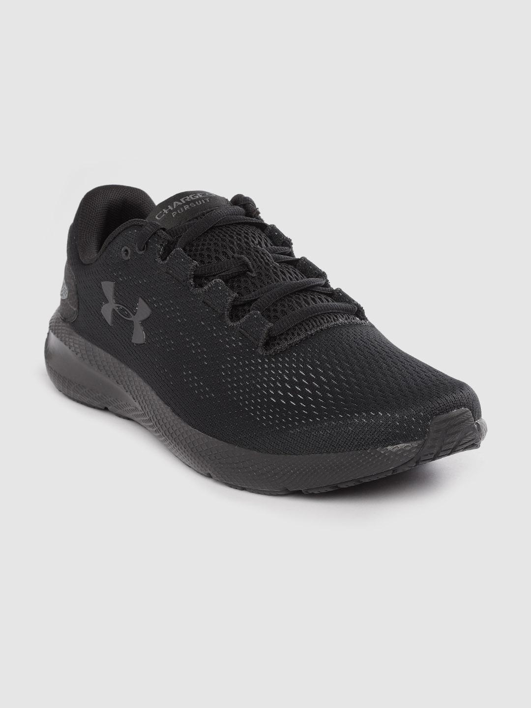 新品Under Armour Charged Pursuit 2 28cm Buy UNDER ARMOUR Men Black Woven Design Charged Pursuit 2 Running
