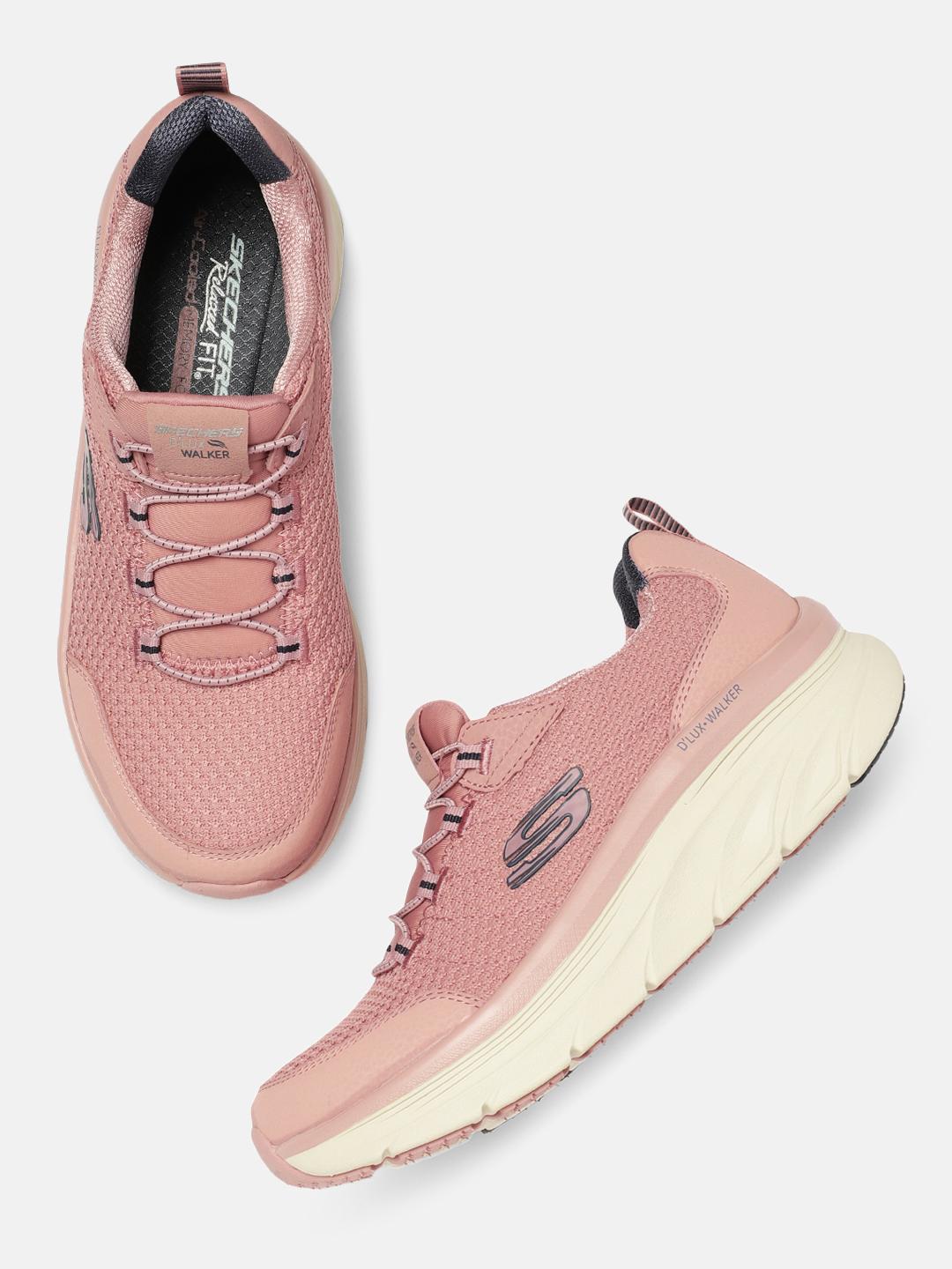 Buy Skechers Women Rose Pink D'LUX WALKER RUNNING VISION Sneakers