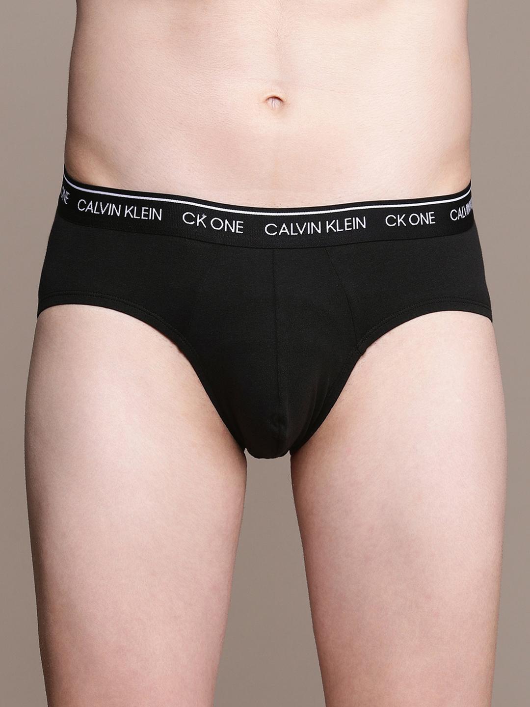 Buy Calvin Klein Underwear Men Black Solid Briefs NB2213001