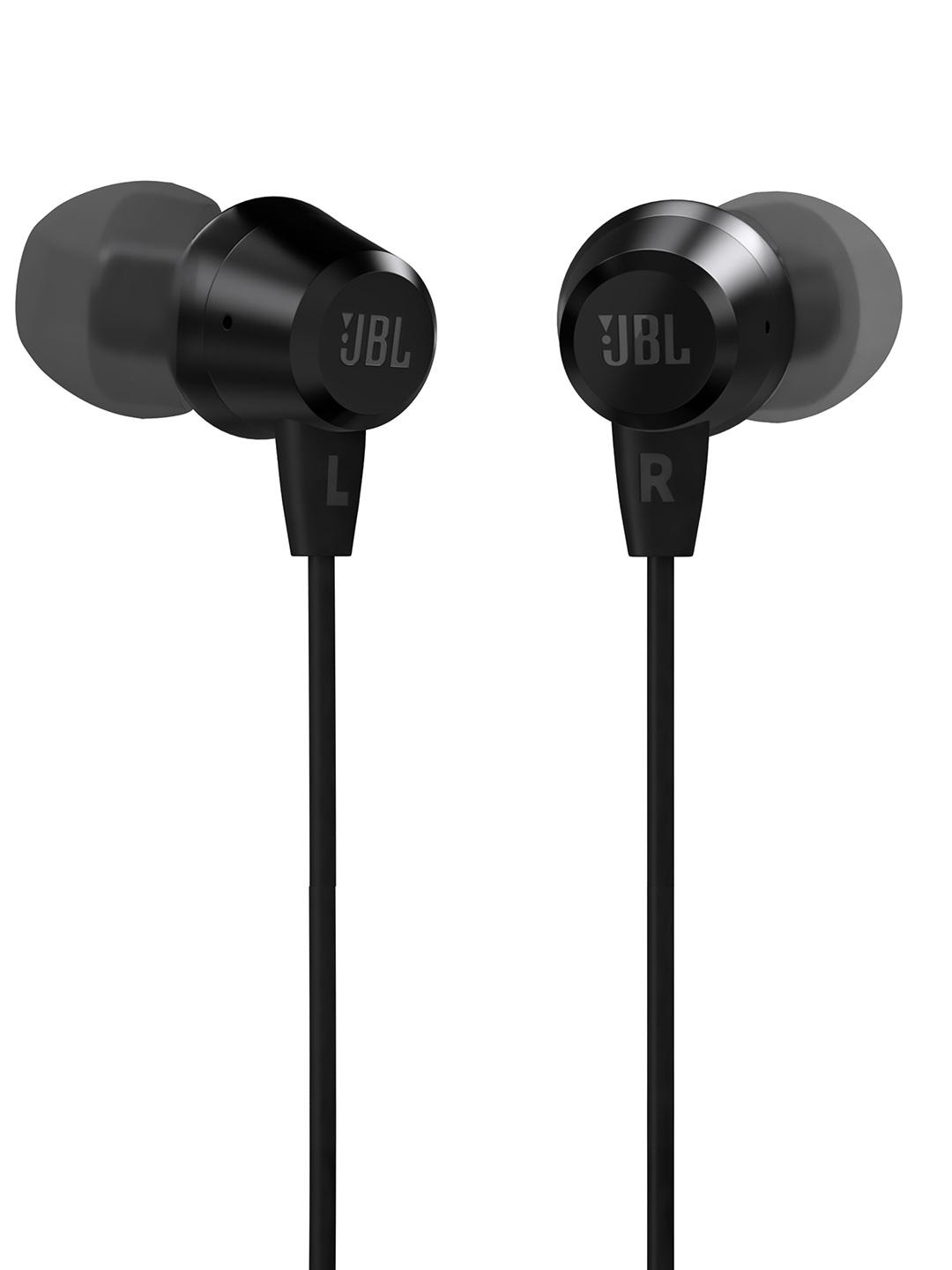 JBL Black C50HI Wired in Ear Headphones with Mic - Image 1